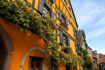 maisons à colombage à ricquewir , alsace, France