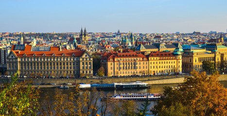 Fototapeta na wymiar Cityscape of Prague, Czechia