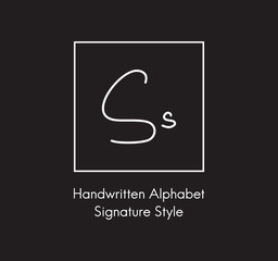 Letter  Alphabet Signature Style Handwritten Calligraphy