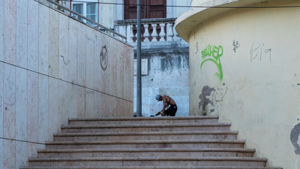 Arquitectura colorida en la capital de Portugal, Lisboa