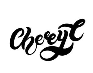 Cheryl. Woman's name. Hand drawn lettering. Vector illustration. Best for Birthday banner