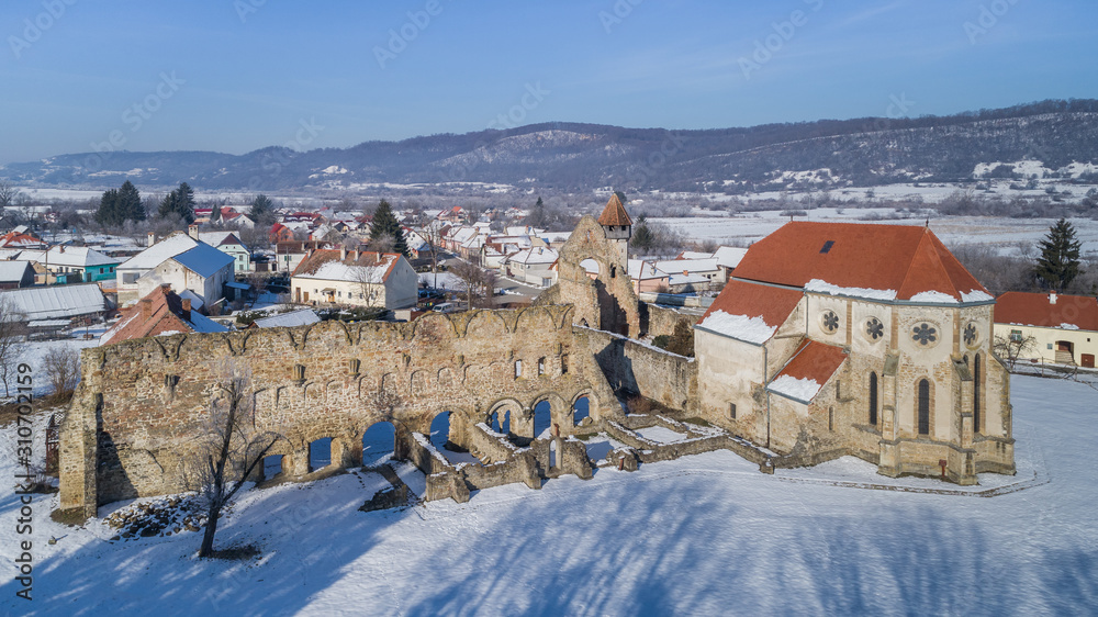 Wall mural Carta Monastery former Cistercian (Benedictine) religious architecture in Transylvania