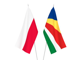 Seychelles and Poland flags