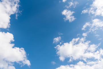 Textures surface pattern design vivid fresh bright colorful white clouds on blue sky Beautiful nature background