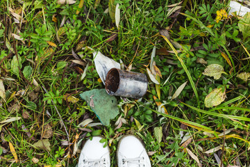 No trash Garbage collection and country house living. Clean the planet