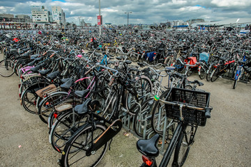 Vélo, Écologie, Amsterdam, Hollande, Transport, bâtiment, ville, voyage, tourisme, Europe,