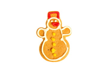 Christmas gingerbread snowman