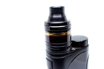 Electronic cigarettes, close-up isolated on a white background.