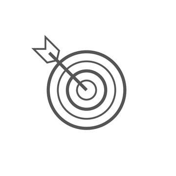 Icon marketing target graphic design single icon vector illustration. EPS 10