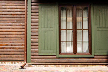 Old Wall with wooden Window