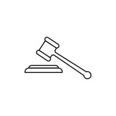 Gavel Logo, gavel icon vector. symbol for web site Computer and mobile vector.