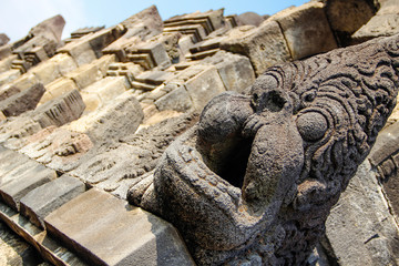 Beautiful figure of the Borobudur temple. Indonesia