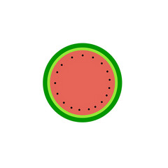 Fototapeta premium slice of watermelon isolated on white background