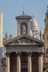 Naklejka premium notre dame de lorette et montmartre
