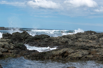 Waves on Lava Rocks