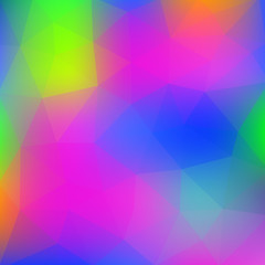 Fototapeta premium Colorful triangle pattern. Abstract vector background. Multicolor blurred Image. Modern blur unfocused design. Festive geometric wallpaper.