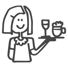 Kellnerin / Waitress
