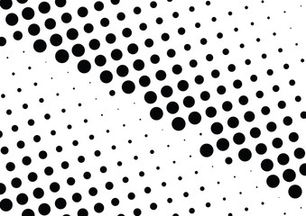 Abstract halftone dotted background. Monochrome grunge pattern with dot and circles.  Vector modern pop art texture for posters, sites, business cards, cover, postcards, labels, stickers layout.