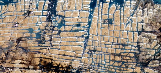 when the mind falls apart,  abstract photography of the deserts of Africa from the air. aerial view...