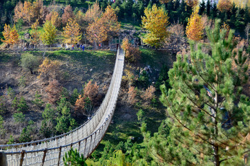 Suspension bridge in Altinkoy, Ankara