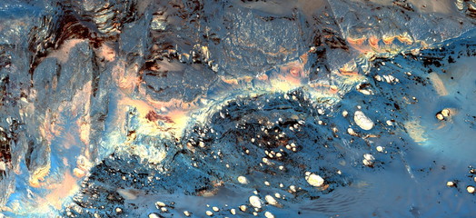 abstract photography of the deserts of Africa from the air. aerial view of desert landscapes,...