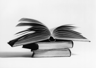 Open book (b&w)