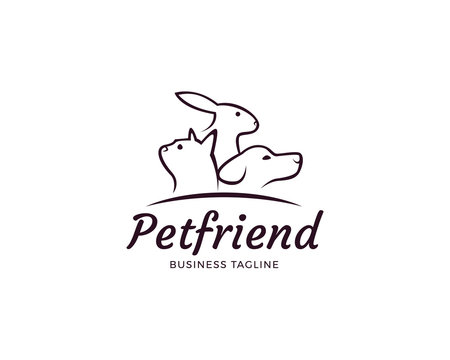 Pet friend logo design