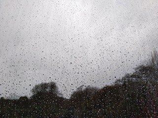 lluvia, gotas de lluvia, cristal, cristal mojado, Día de lluvia, día lluvioso, día gris, otoño,...