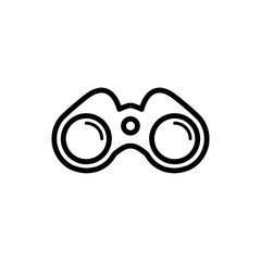 Binocular icon trendy design template