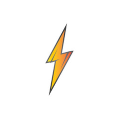 lightning thunderbolt electricity logo design template