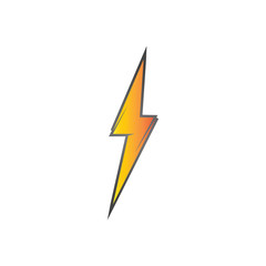 lightning thunderbolt electricity logo design template