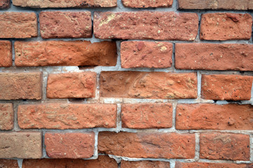 old red brick wall as background