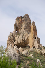 Fototapeta na wymiar stone formations in cappadocia turkey