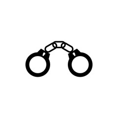 handcuffs icon trendy design template