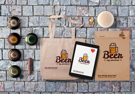 Bottle Cap Mockup Stone Background