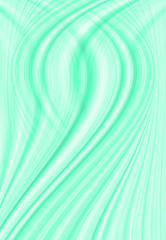 Neo mint background in a modern trend shade, a beautiful textural eyelash with waves and patterns. Template for screensaver or packaging, abstract illustration in blue. 