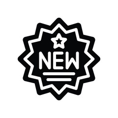 write new on zigzag badge related to black friday vector in solid design