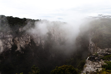 fog in mountains