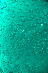 Dishwashing Liquid Bubbles in Water