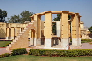 Fototapeta premium The Jantar Mantar, an open air observatory built by Maharaja Jai Singh of Jaipur. Rajasthan, India.