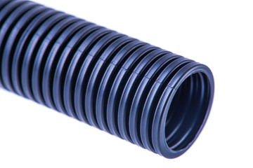 Corrugated Pipe Isolated on White Background