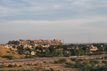 Obraz premium A view of Jaisalmer Fort, Jaisalmer, Rajasthan, India