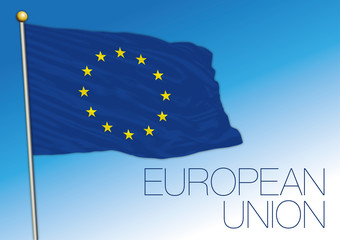 Euroepan Union official flag, vector illustration