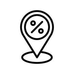 black friday related to discount location in lineal style