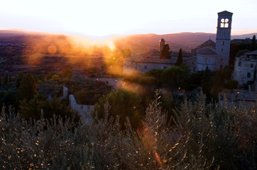 Tramonto a Assisi