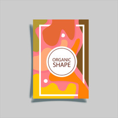 Cover design template for annual report. Abstract modern vector illustration. Cover presentation on a4. Abstract presentation templates. Flyer text font. Ad flyer text. White a4 brochure cover design