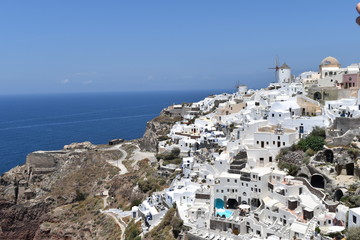 oia village in santorini greece