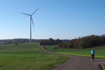 Radweg bei Laichingen, Schwäbische Aöb