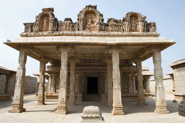 Fototapeta premium Hazara Rama Temple. Entrance to temple. Hampi Monuments, Karnataka , India
