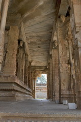 Vittala Temple Maha mandapa or main hall. Hampi Monuments, Karnataka , India